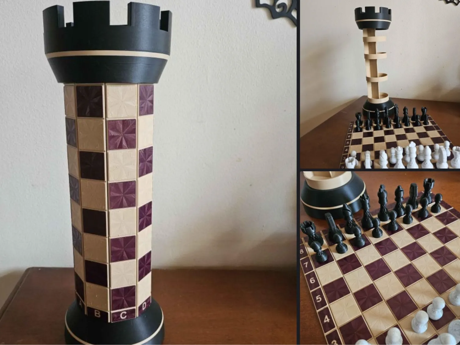 Premio especial de ajedrez impreso en 3D para la persona ganadora